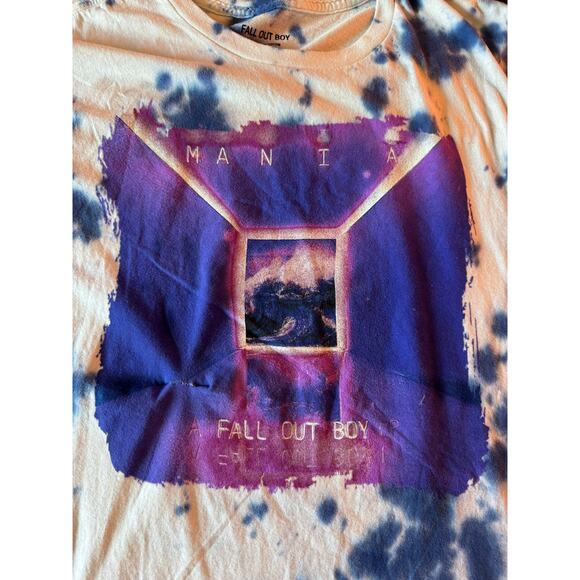 NWT Hot Topic Fall Out Boy Mania Tie Dye Tee - Picture 2 of 7